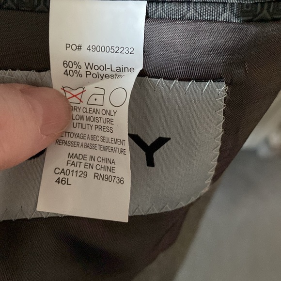 DKNY men’s grey sport coat size 46L - Picture 5 of 5